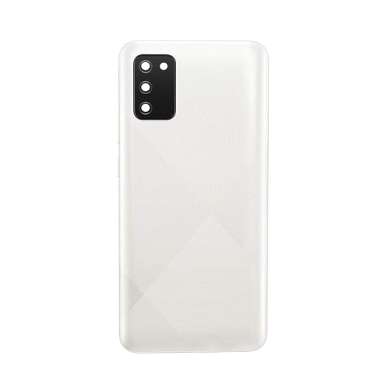 Back Cover+Camera Lens Samsung Galaxy A02s/A025 White